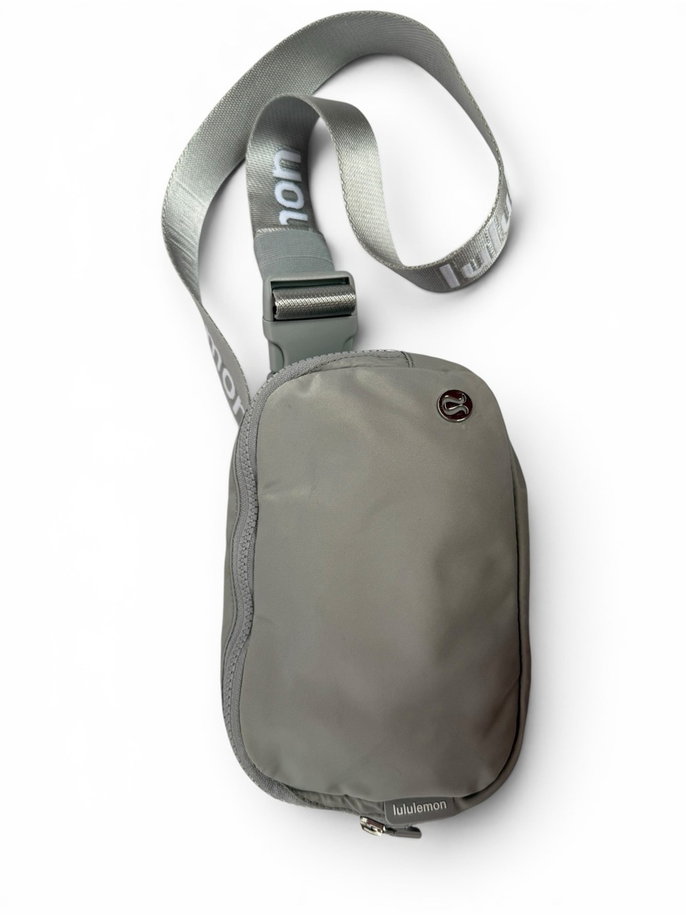 Lululemon Light Gray Crossbody Sling Bag Adjustable Strap